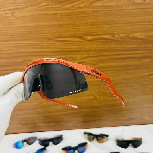 Hydra Reddish-Orange Black Premium Unisex Sports Sunglass