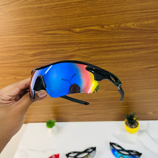 Green-Black Color SS Non Polarised Sports Sunglasses For Men Women Kids, Outdoor Cricket Cycling Running Hiking Fishing Sunglasses