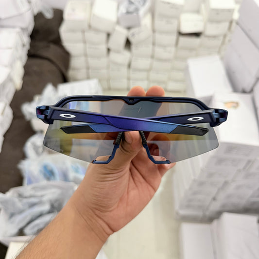 Arctic Prism X β Black Frame Blue Mirror Sports Sunglasses