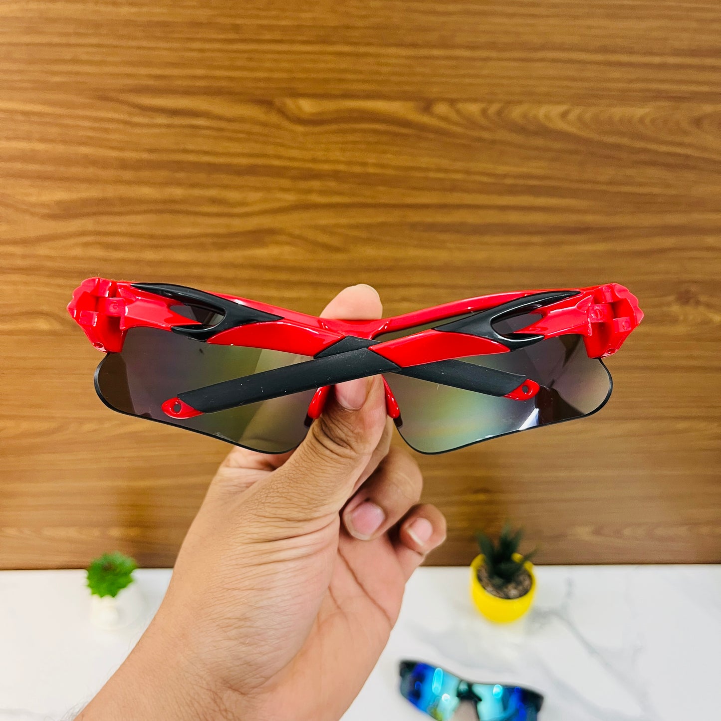 Red-Mercury Color SS Non Polarised Sports Sunglasses For Men Women Kids, Outdoor Cricket Cycling Running Hiking Fishing Sunglasses With Free Cover