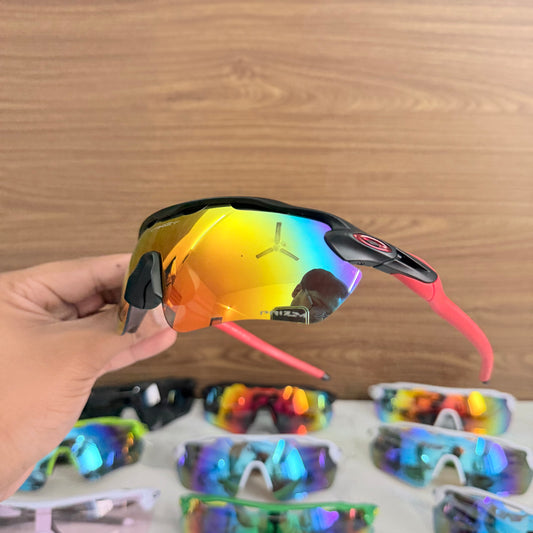 Radar Aqua Blue Black Premium Branded Stylish Sunglasses For Men & Women | 100% UV Protection Shades | Cricket Sports Cycling Driving Trekking & More