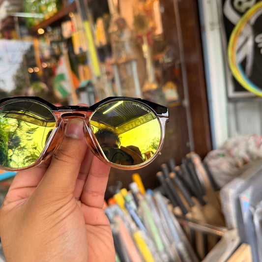 OAKLEY HSTN Glossy Black-Gold Premium Sunglasses
