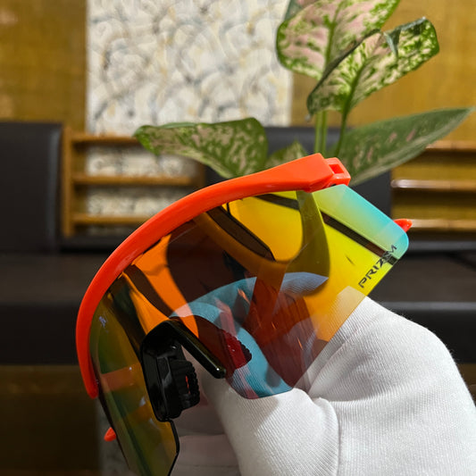 Hydra Orange Golden Premium Unisex Sports Sunglass