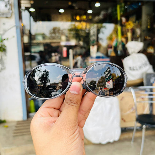 Gun Black Colour Eye Jacket Redux β Oval Shape Sports Sunglasses