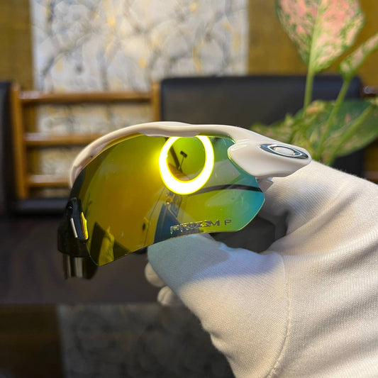 Radar White Golden Premium Sports Sunglasses