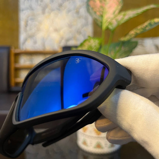Ferrari Big Full Aqua Blue Colour Premium High Quality Sunglasses