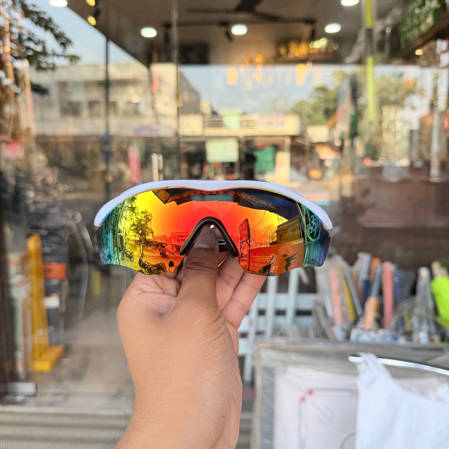 M2 White-Mercury Light Weight Premium Sports Sunglasses