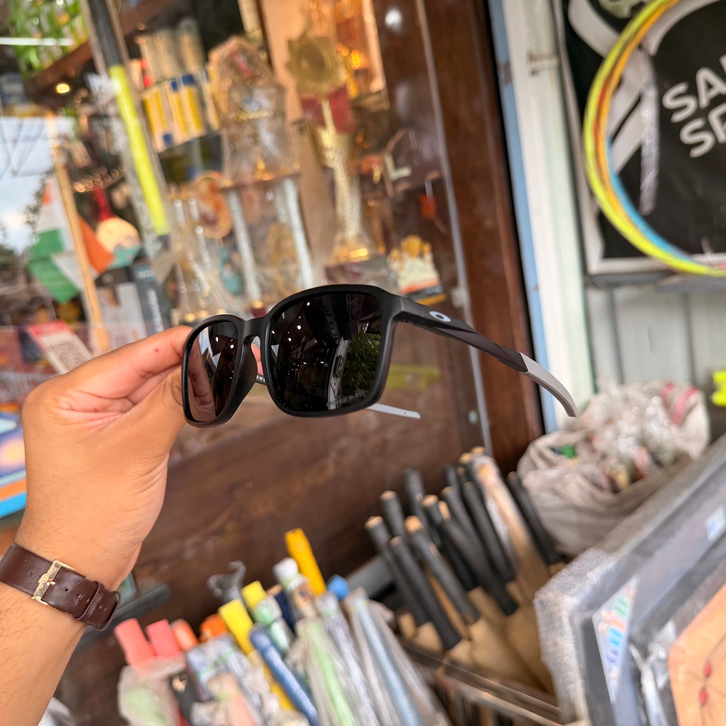 OAKLEY Black Rectangle Frame Light Weight Premium Sunglasses