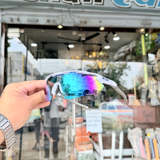 Radar Aqua White Premium Branded Stylish Sunglasses For Men & Women | 100% UV Protection Shades | Cricket Sports Cycling Driving Trekking & More