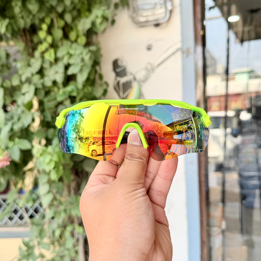 Radar Neon-Green-Mercury Premium Branded Stylish Sunglasses For Men & Women | 100% UV Protection Shades | Cricket Sports Cycling Driving Trekking & More