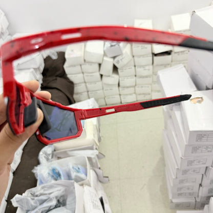 Inferno Prism X – Red Frame Orange Mirror Sports Sunglasses