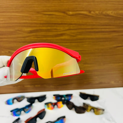 Hydra Red Golden Premium Unisex Sports Sunglass