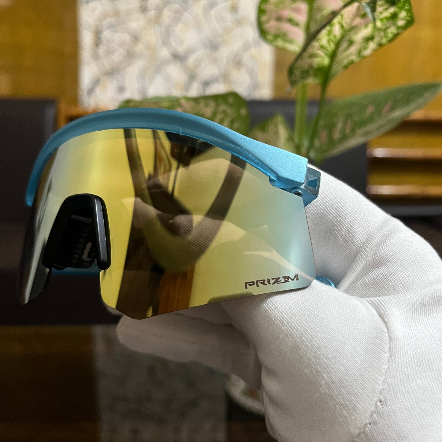 Hydra Blue Gold Premium Unisex Sports Sunglass