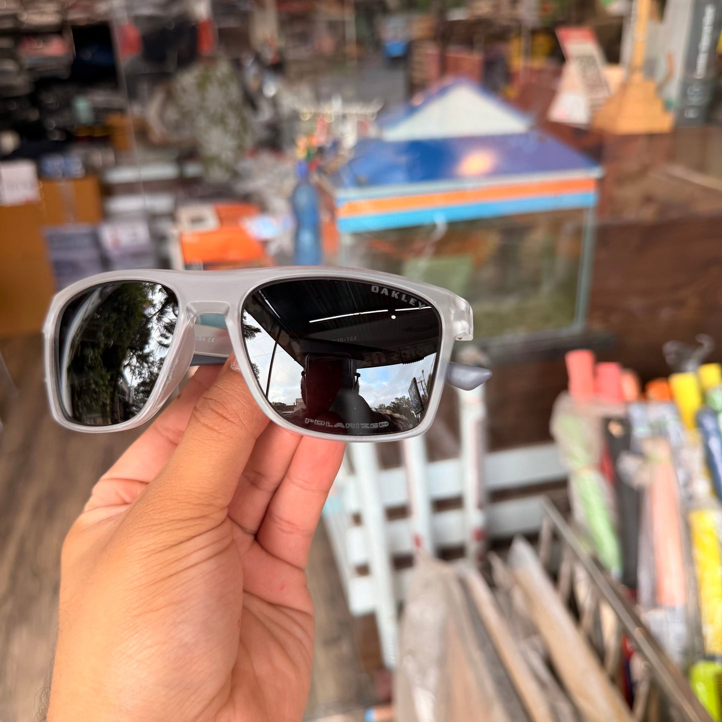 OAKLEY Polarised TO4914 Trans-Black Premium Sunglasses