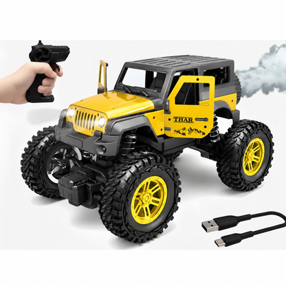 RC Thar Roxx Climber High Speed With Mist Spray Led Light, 2WD, Type-C Charing, 75ft Range