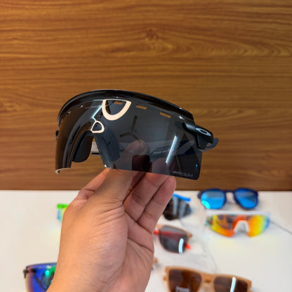 Encoder Strike Vented Black Premium Sports Sunglasses