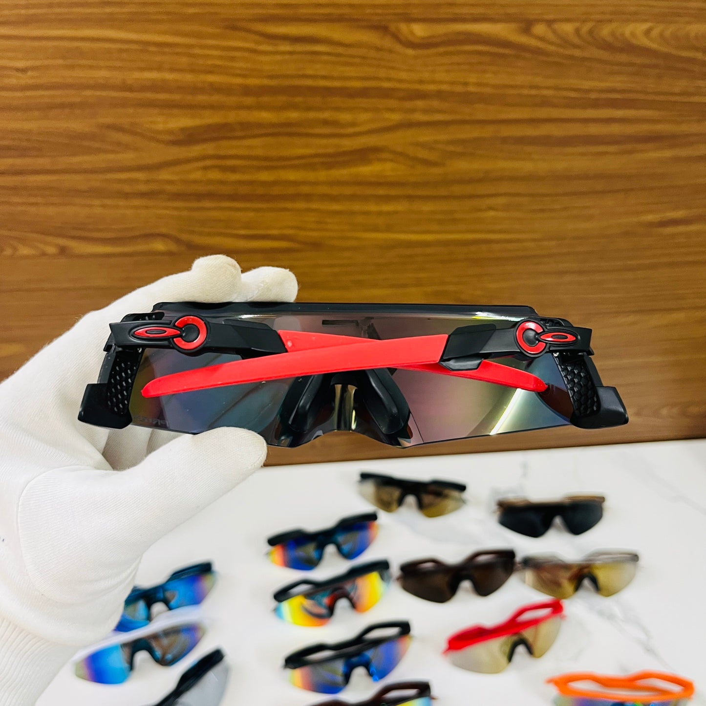 Kato Red Black Sports Sunglasses