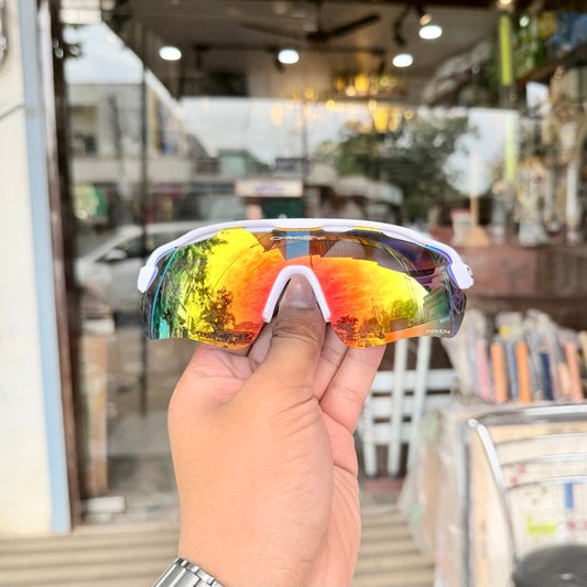 Radar White-Mercury Premium Branded Stylish Sunglasses For Men & Women | 100% UV Protection Shades | Cricket Sports Cycling Driving Trekking & More