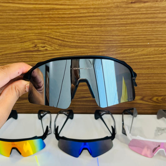 Stunt Wings Silver Prizm Lens Premium Sports Sunglasses  | Comes With New Hyper Grip Technology | Non Foldable Straps | Highly Stable | Latest Collection