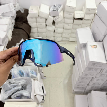 Arctic Prism X – Black Frame Blue Mirror Sports Sunglasses