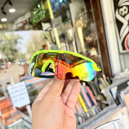 Radar Neon-Green-Mercury Premium Branded Stylish Sunglasses For Men & Women | 100% UV Protection Shades | Cricket Sports Cycling Driving Trekking & More
