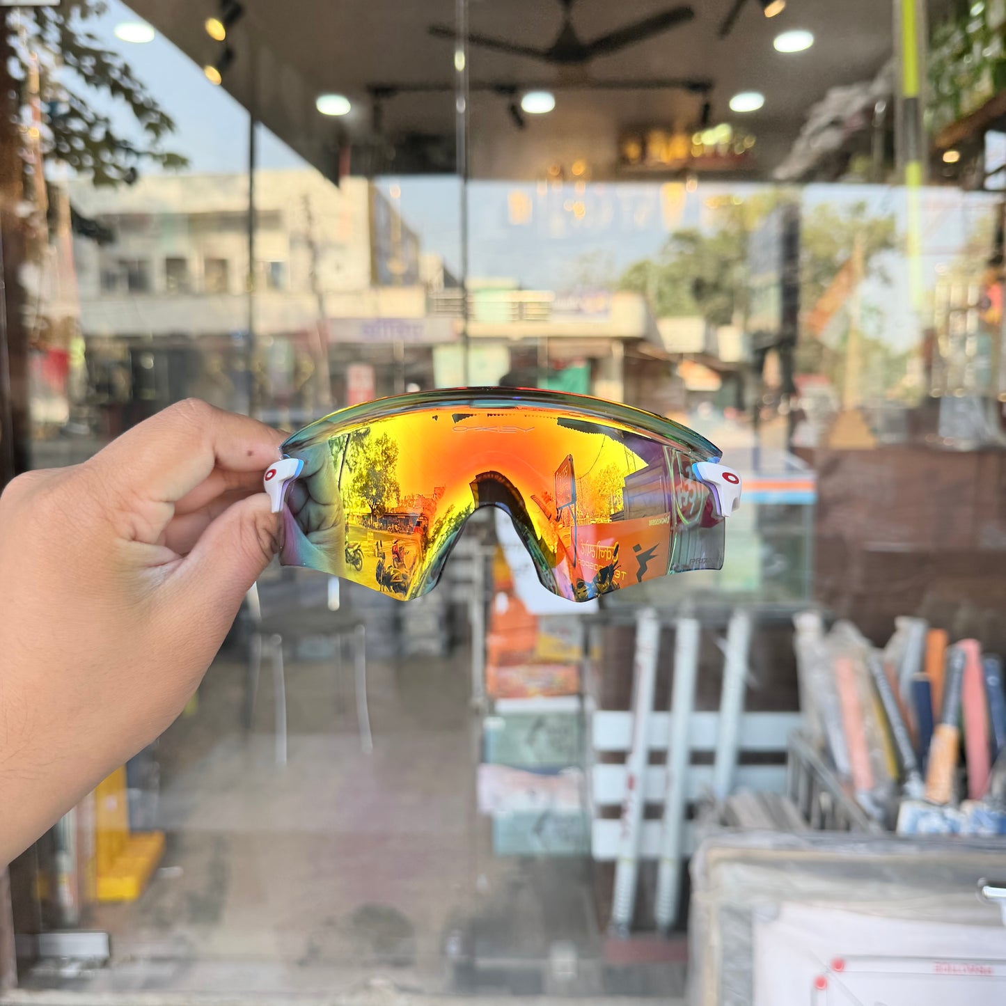 Encounter Red-White Premium Sports Sunglasses