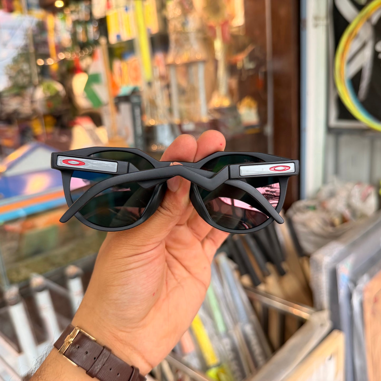 OAKLEY HSTN Matt Black Mercury Premium Sunglasses