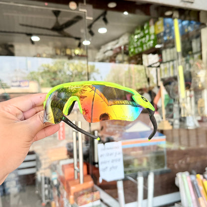 Radar Neon-Green-Mercury Premium Branded Stylish Sunglasses For Men & Women | 100% UV Protection Shades | Cricket Sports Cycling Driving Trekking & More