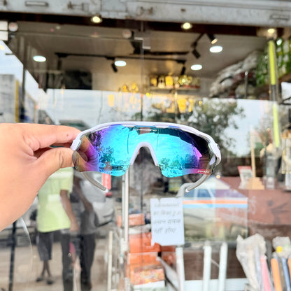 Radar Aqua White Premium Branded Stylish Sunglasses For Men & Women | 100% UV Protection Shades | Cricket Sports Cycling Driving Trekking & More