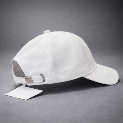 White Colour Sports Cap Cotton Fabric Best Unisex Sports Cap