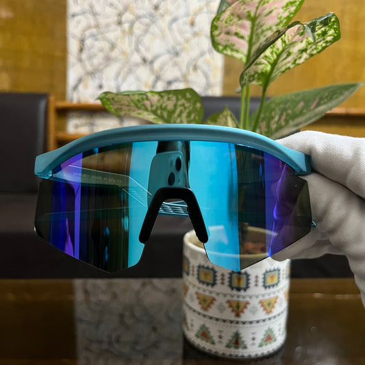 Hydra Matt Blue Premium Unisex Sports Sunglass