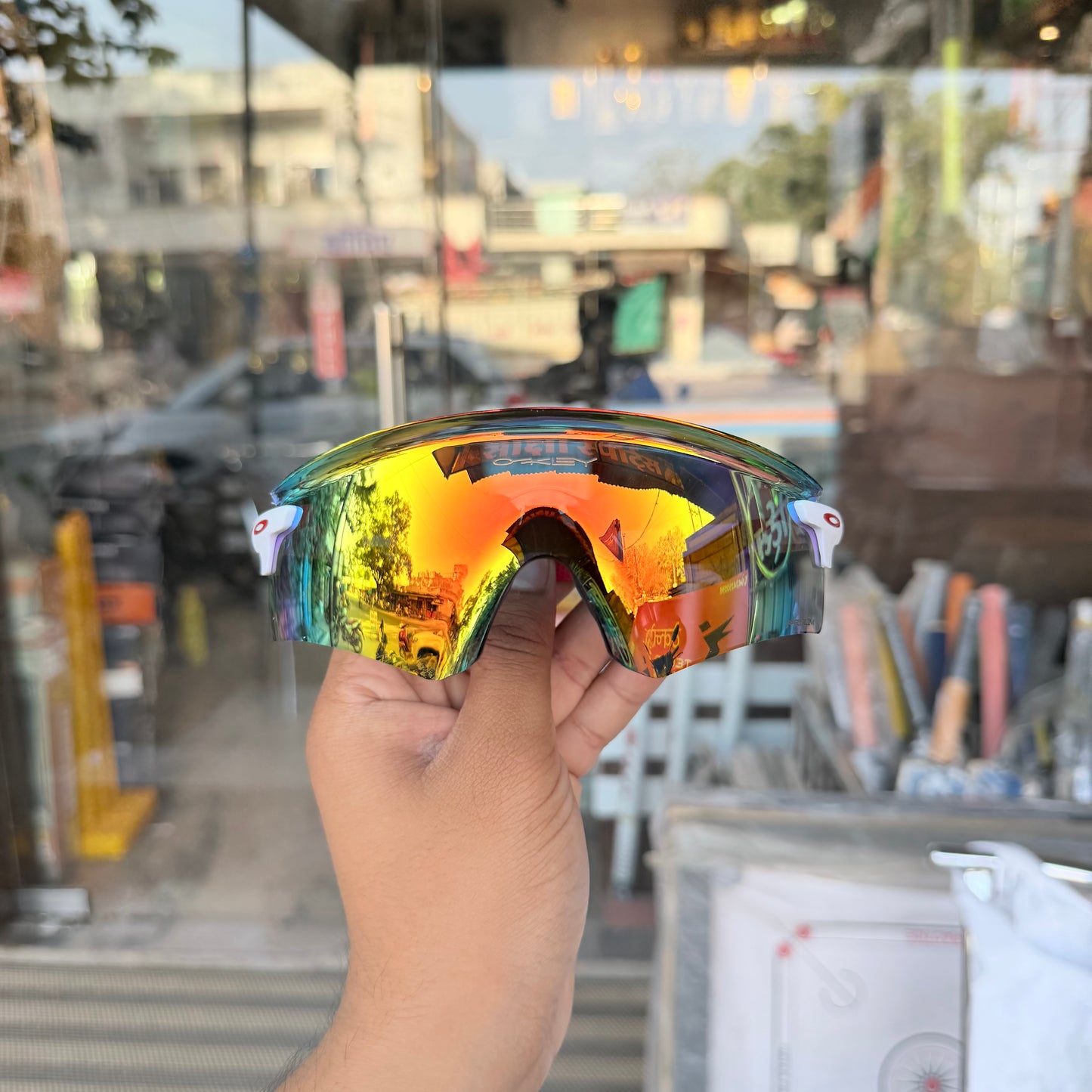 Encounter Red-White Premium Sports Sunglasses