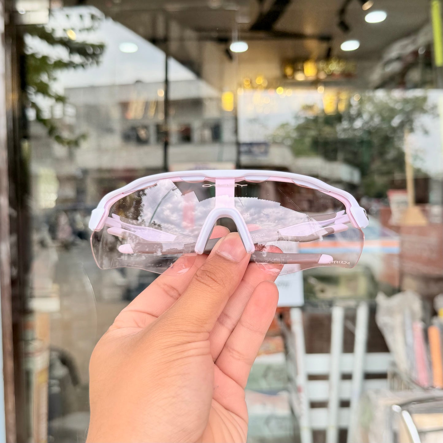 Radar Transparent-White Premium Branded Stylish Sunglasses For Men & Women | 100% UV Protection Shades | Cricket Sports Cycling Driving Trekking & More