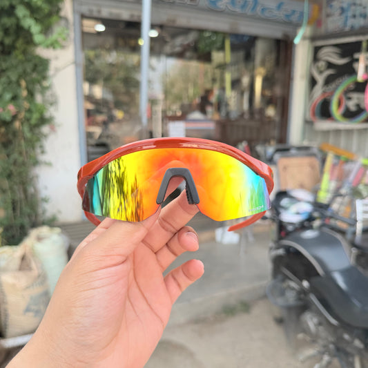 Hydra Maroon Mercury Premium Unisex Sports Sunglass