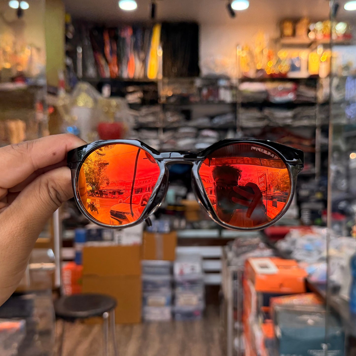 OAKLEY HSTN Glossy Black Mercury Premium Sunglasses