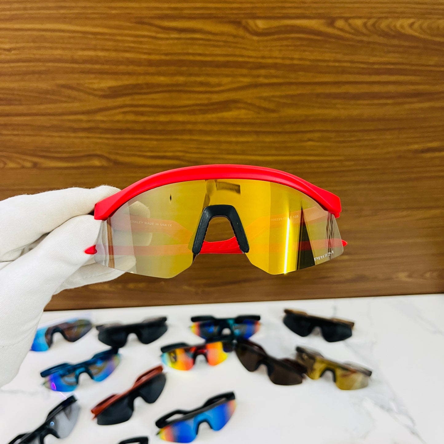 Hydra Red Golden Premium Unisex Sports Sunglass