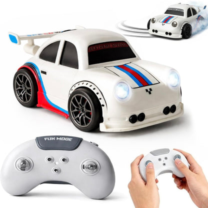 Mini RC Drift Car | 2.4G Remote Control Racing | 360° Drift & Stunt, LED Lights, Sound Effects, Follow Me Mode, Escape Mode, Sensor Control, Auto Demo | Gift for Boys & Girls