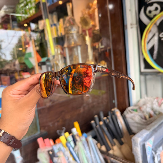 Adidas Brown Mercury Polarised Premium Rectangle Frame Sports Sunglass with Free Sunglasses Cover
