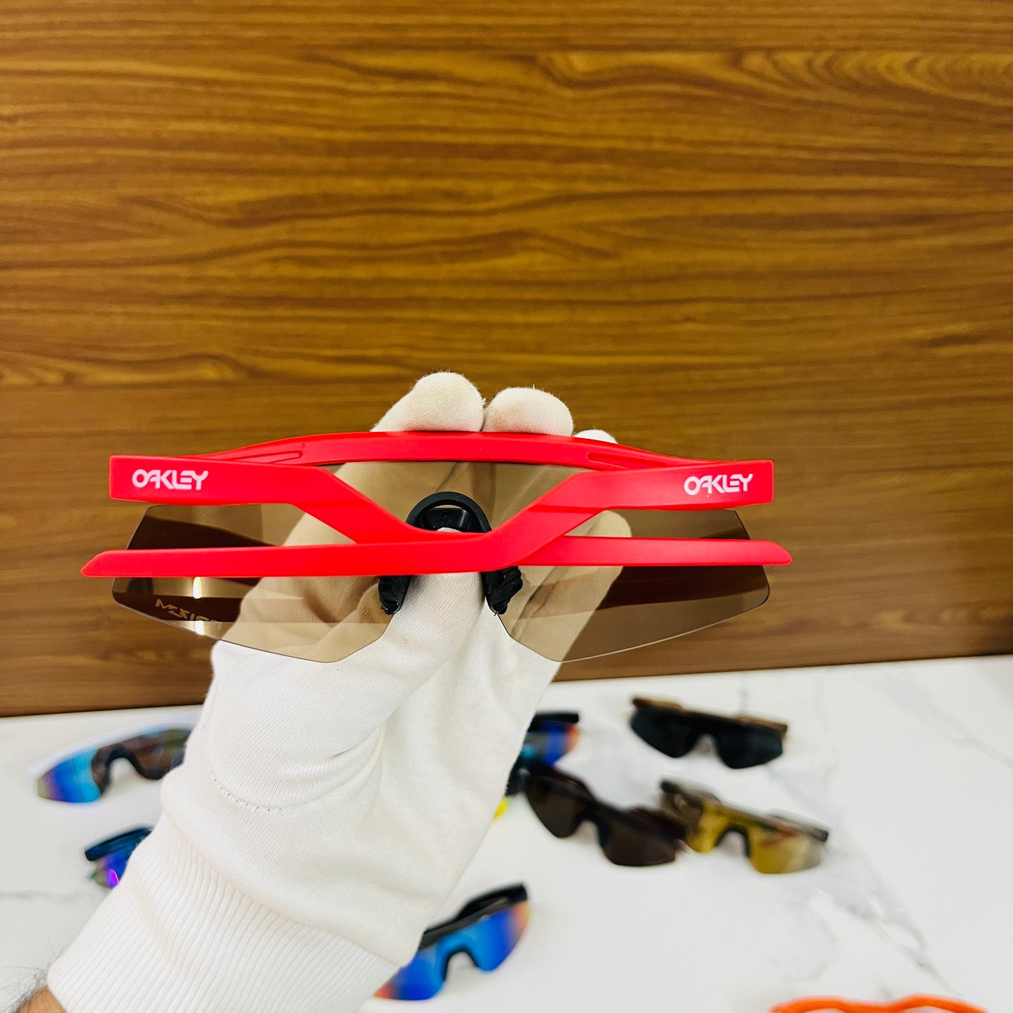 Hydra Red Golden Premium Unisex Sports Sunglass