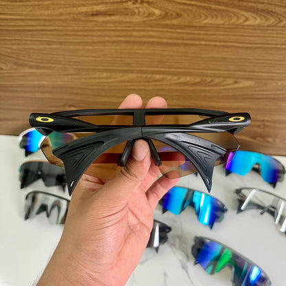 Stunt Devil Black Gold Prizm Premium Sports Sunglasses  | Comes With New Hyper Grip Technology