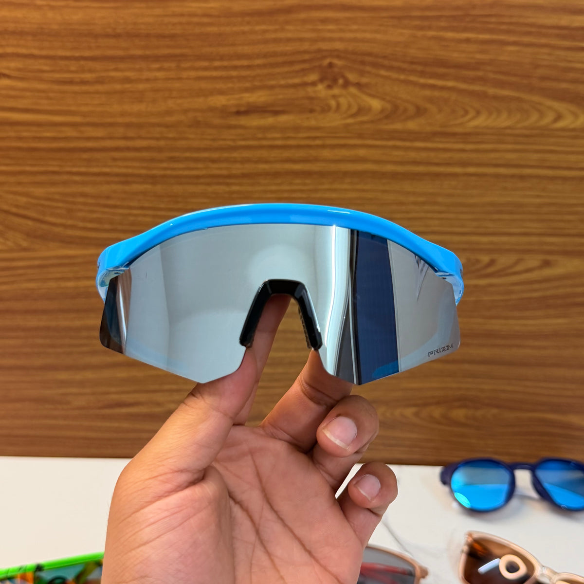 Hydra Silver Blue Premium Unisex Sports Sunglass (Big Size)