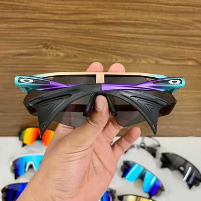 Stunt Devil Multi Colour Black Lens Prizm Premium Sports Sunglasses  | Comes With New Hyper Grip Technology