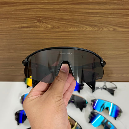Stunt Devil All Black Prizm Premium Sports Sunglasses  | Comes With New Hyper Grip Technology