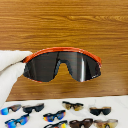 Hydra Reddish-Orange Black Premium Unisex Sports Sunglass