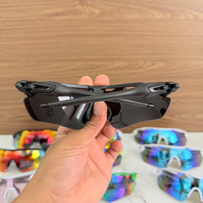 Radar All Black Premium Branded Stylish Sunglasses For Men & Women | 100% UV Protection Shades | Cricket Sports Cycling Driving Trekking & More