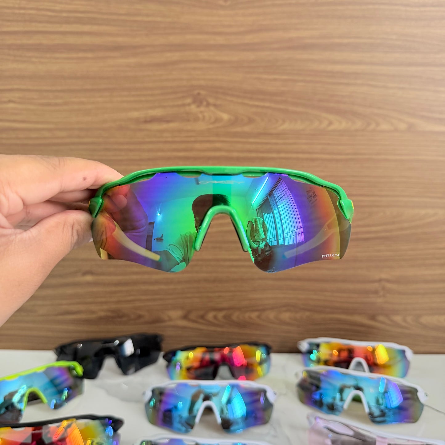Radar Green-Yellow Premium Branded Stylish Sunglasses For Men & Women | 100% UV Protection Shades | Cricket Sports Cycling Driving Trekking & More