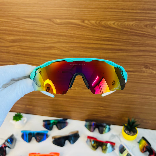 Radar Pacific Blue Golden Premium Sports Sunglasses