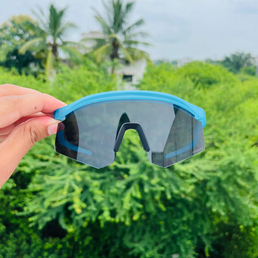 Hydra Blue Black Premium Unisex Sports Sunglass