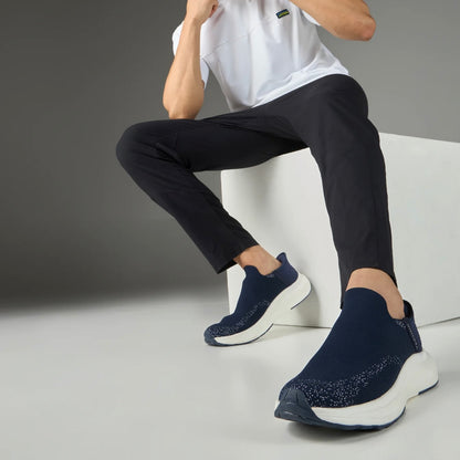 Technosports Free-Hands Shoes with NITRO-LITE. Highly Comfortable Slip in Shoes. (Blue Colour)
