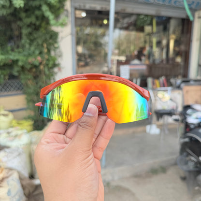 Hydra Maroon Mercury Premium Unisex Sports Sunglass
